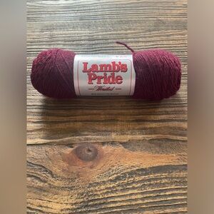 Lamb’s Pride Worsted wool and Mohair Color Bing Cherry New
